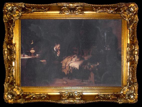 framed  Luke Fildes The Doctor, ta009-2